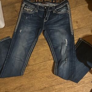 Rock Revival Women's Dark Blue Boot Cut Jeans